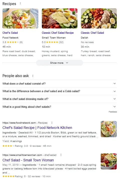 chef salad recipe