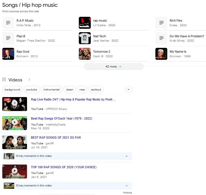 rap music google search