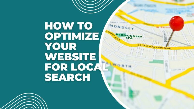 how to optimize your website for local search