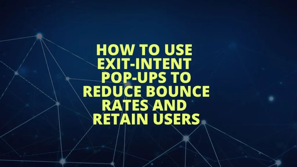 exit intent pop-up examples