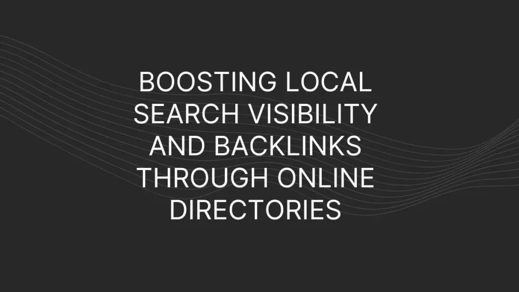 local search visibility