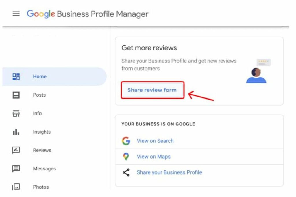 google review link shortcut