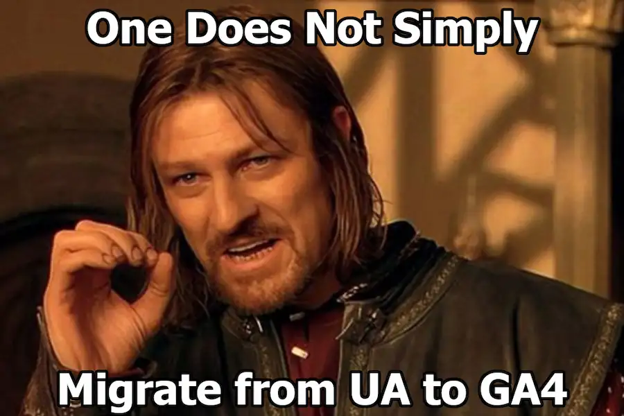 one does not simply ga4 meme